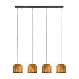 Smilla 4 Light Linear Chandelier – Matt Black