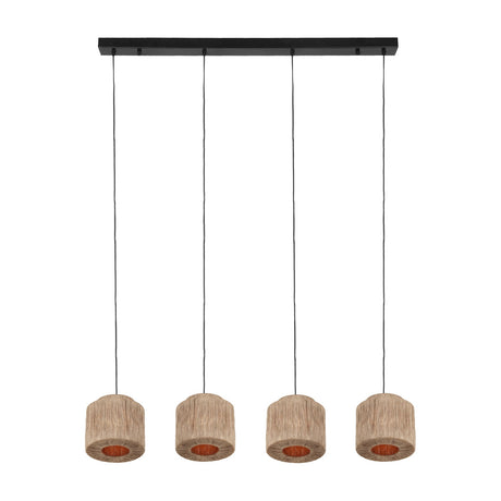 Smilla 4 Light Linear Chandelier – Matt Black