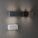 Atom Outdoor Wall Light 200mm - Coffee in situ