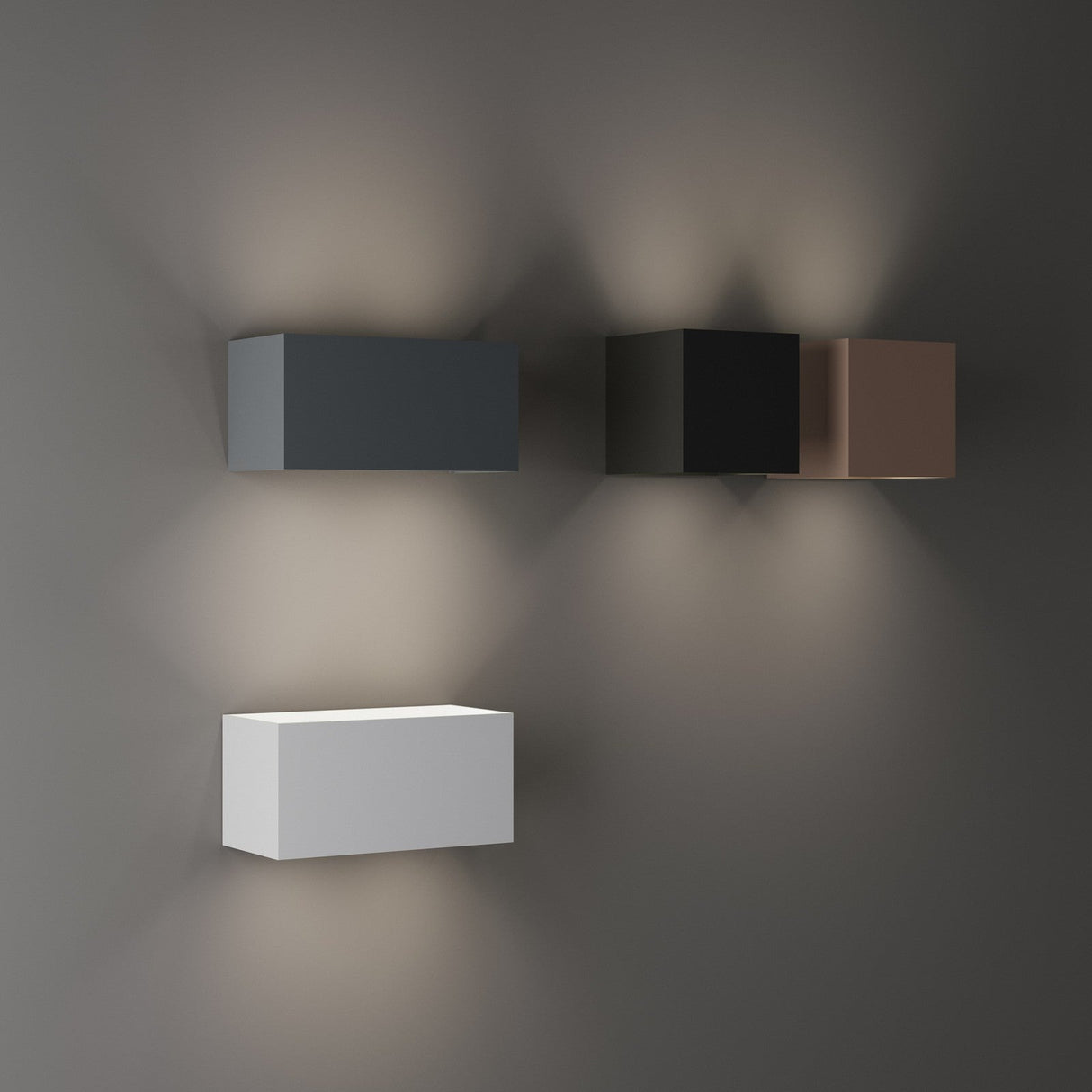 Atom Outdoor Wall Light 200mm - Black in situ