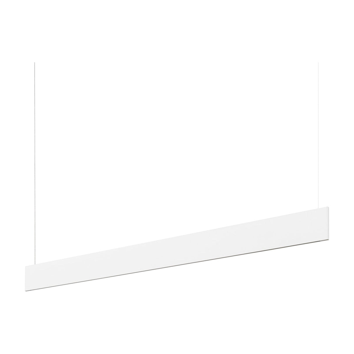 Steel Linear Pendant Light Downlight - White