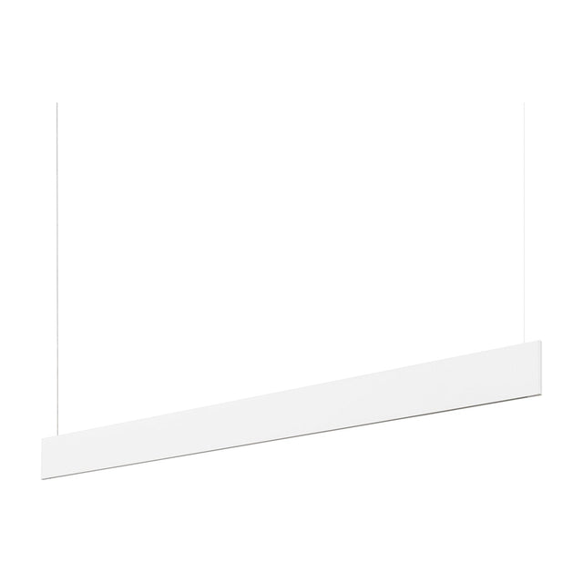 Steel Linear Pendant Light Downlight - White