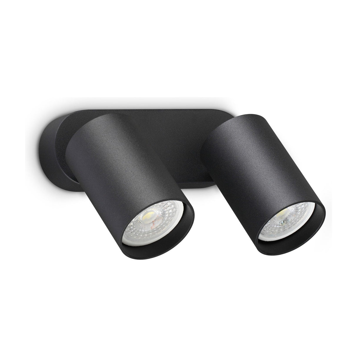Dynamite Round Twin Spotlight - Black
