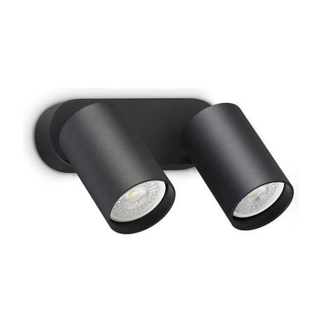 Dynamite Round Twin Spotlight - Black