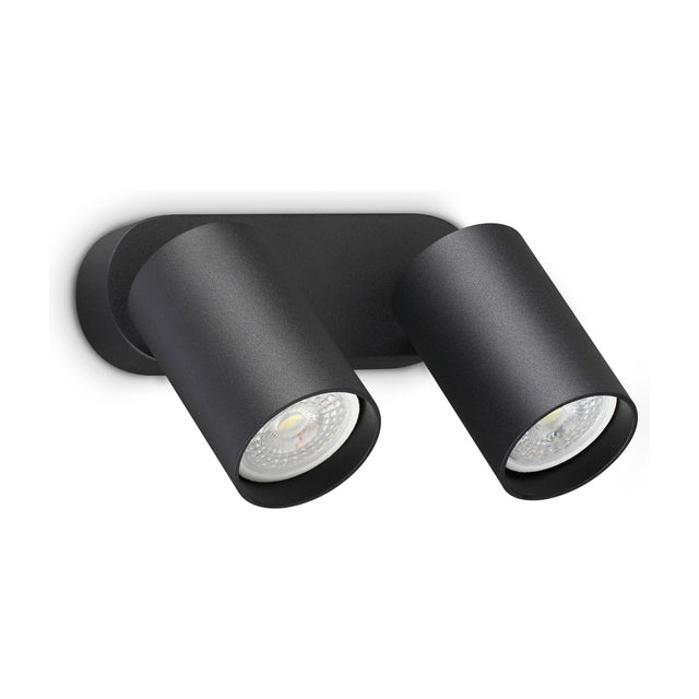 Dynamite Round Twin Spotlight - Black