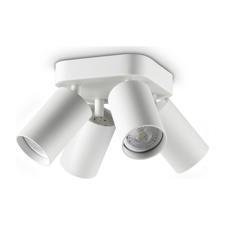 Dynamite Round Quad Spotlight - White