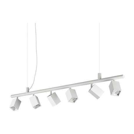 Dynamite 6 Light Chandelier - White