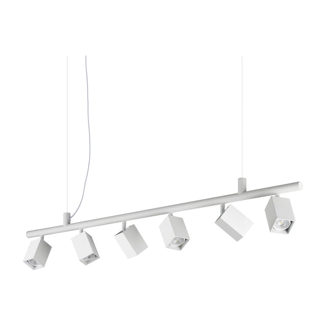 Dynamite 6 Light Chandelier - White
