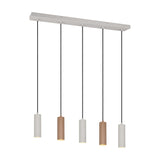 Soka 5 Light Linear Chandelier – Coffee
