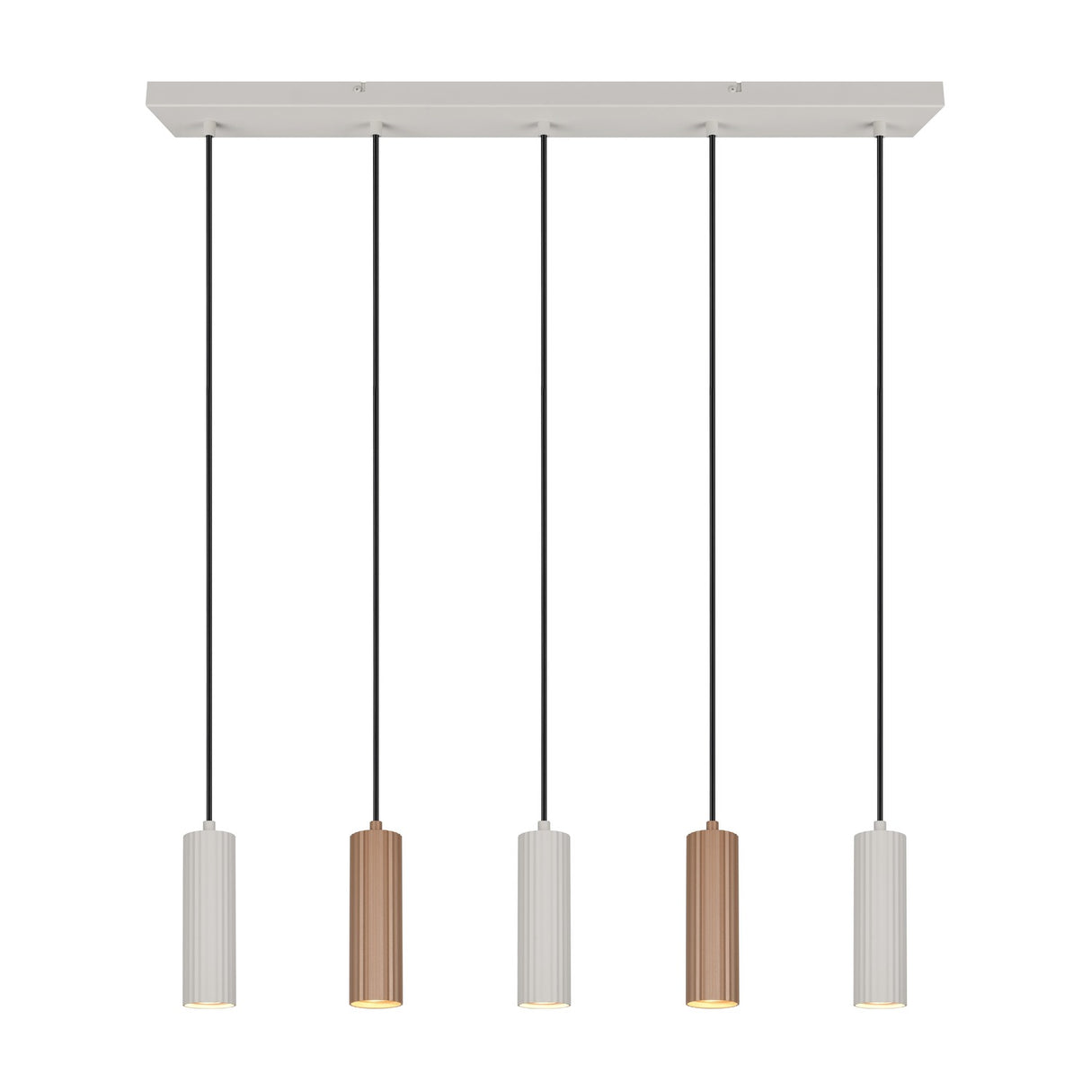Soka 5 Light Linear Chandelier – Coffee