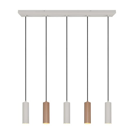 Soka 5 Light Linear Chandelier – Coffee