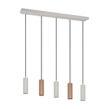 Soka 5 Light Linear Chandelier – Coffee