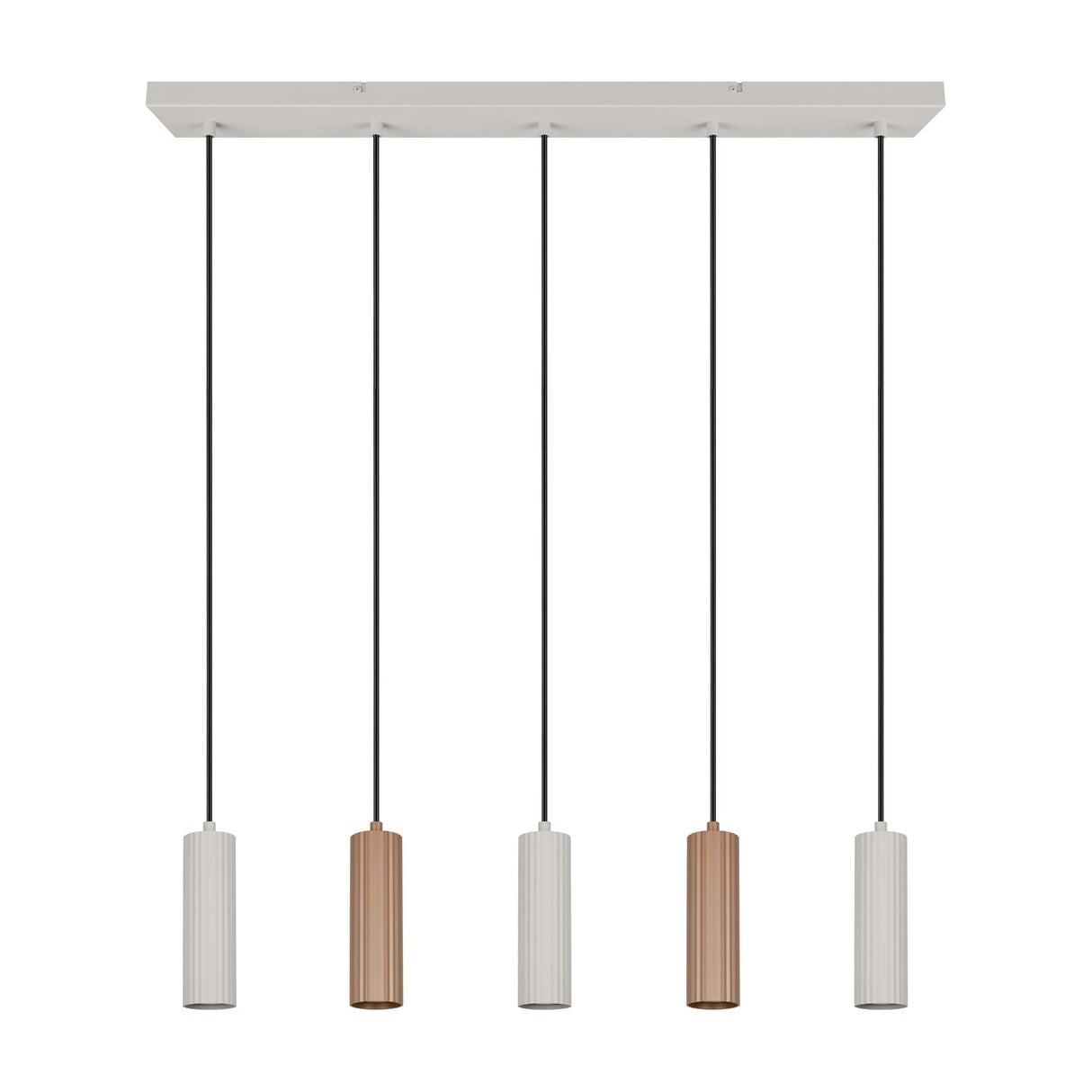 Soka 5 Light Linear Chandelier – Coffee