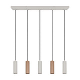Soka 5 Light Linear Chandelier – Coffee