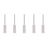Soka 5 Light Linear Chandelier – Warm Grey