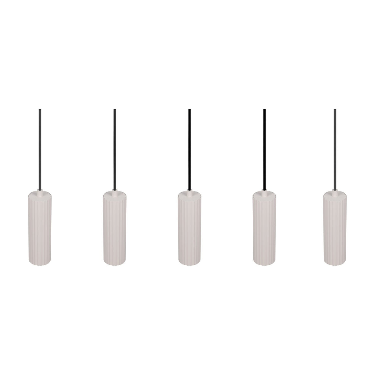 Soka 5 Light Linear Chandelier – Warm Grey