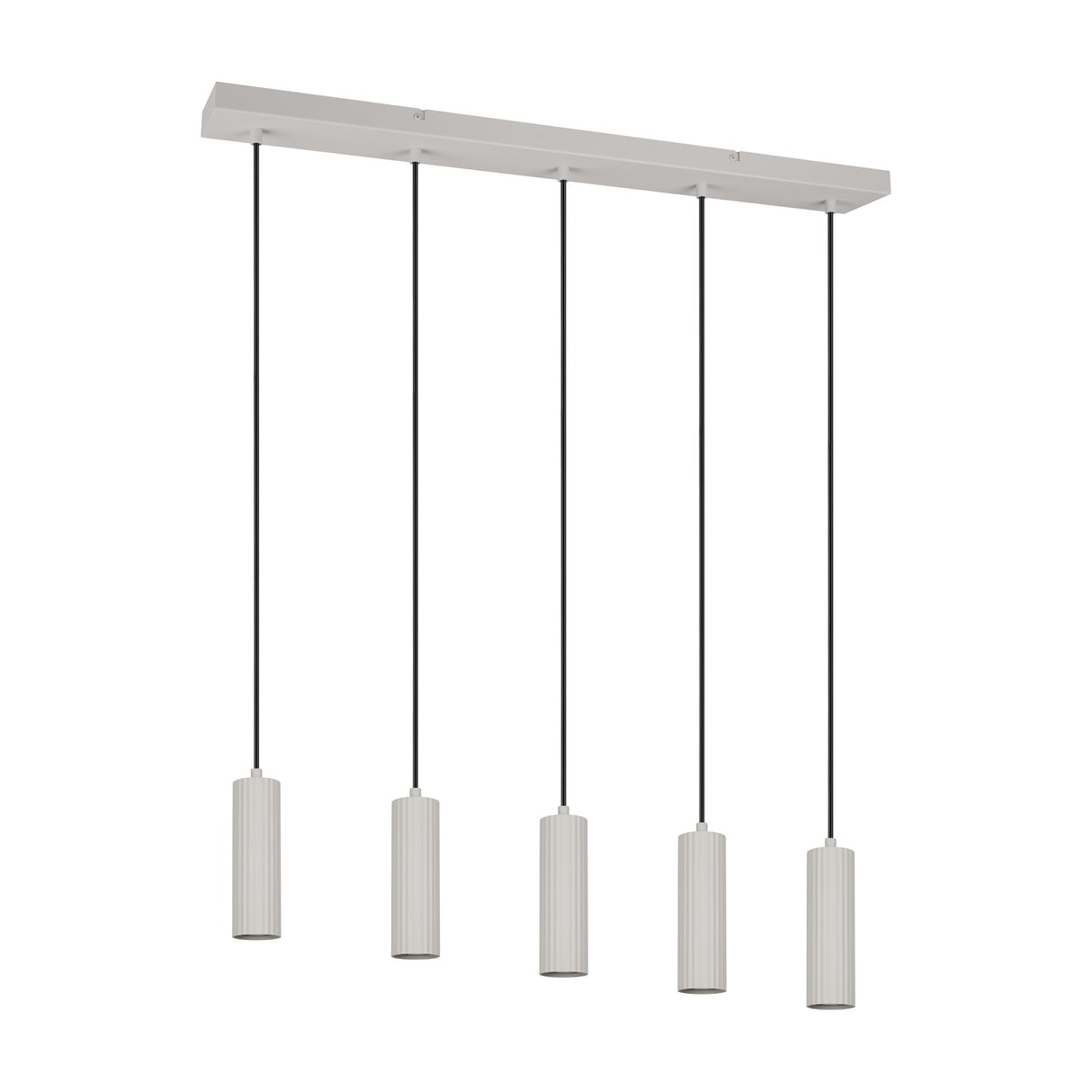 Soka 5 Light Linear Chandelier – Warm Grey