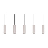 Soka 5 Light Linear Chandelier – Warm Grey