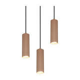 Soka 3 Light Tube Chandelier – Coffee