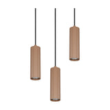 Soka 3 Light Tube Chandelier – Coffee