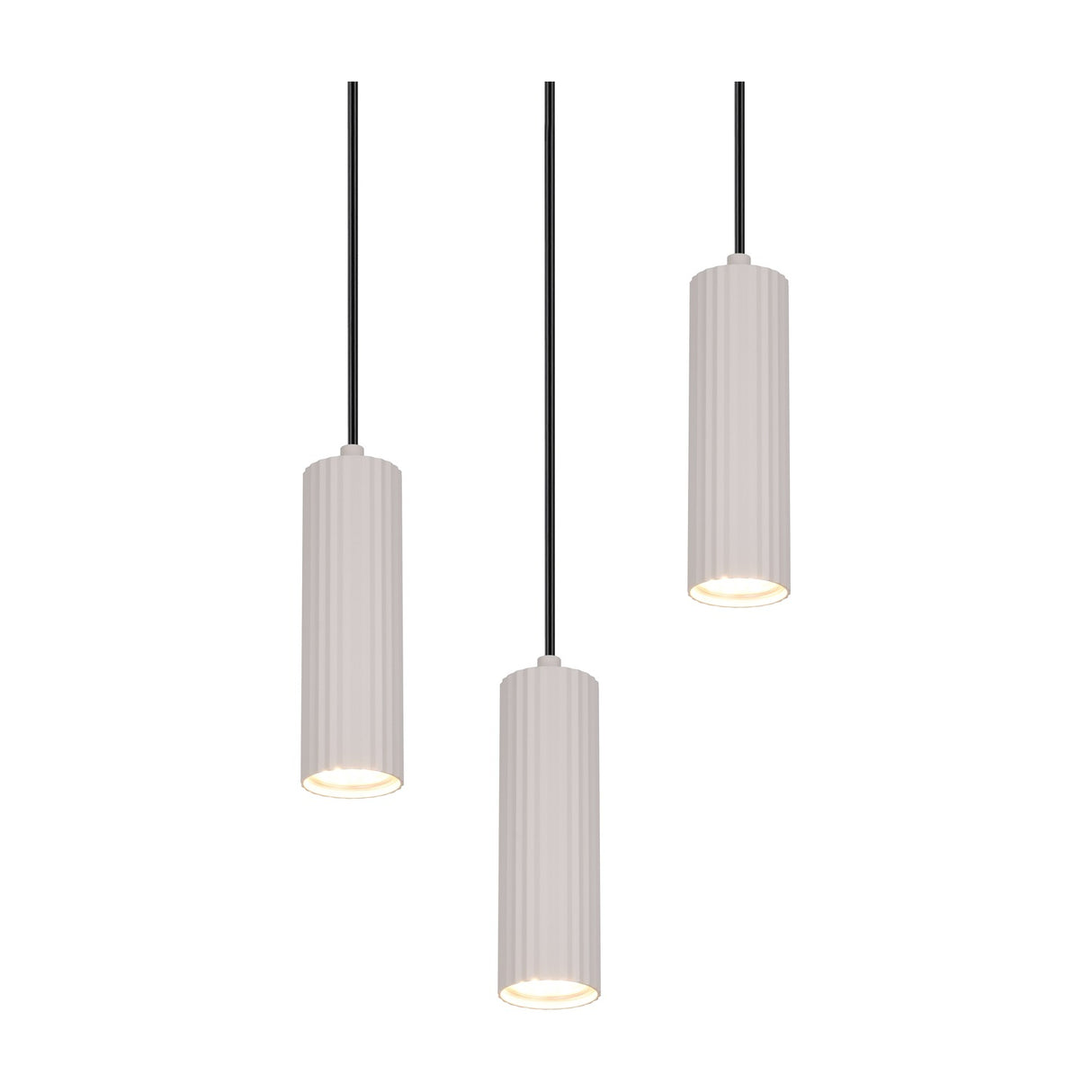 Soka 3 Light Chandelier – Warm Grey