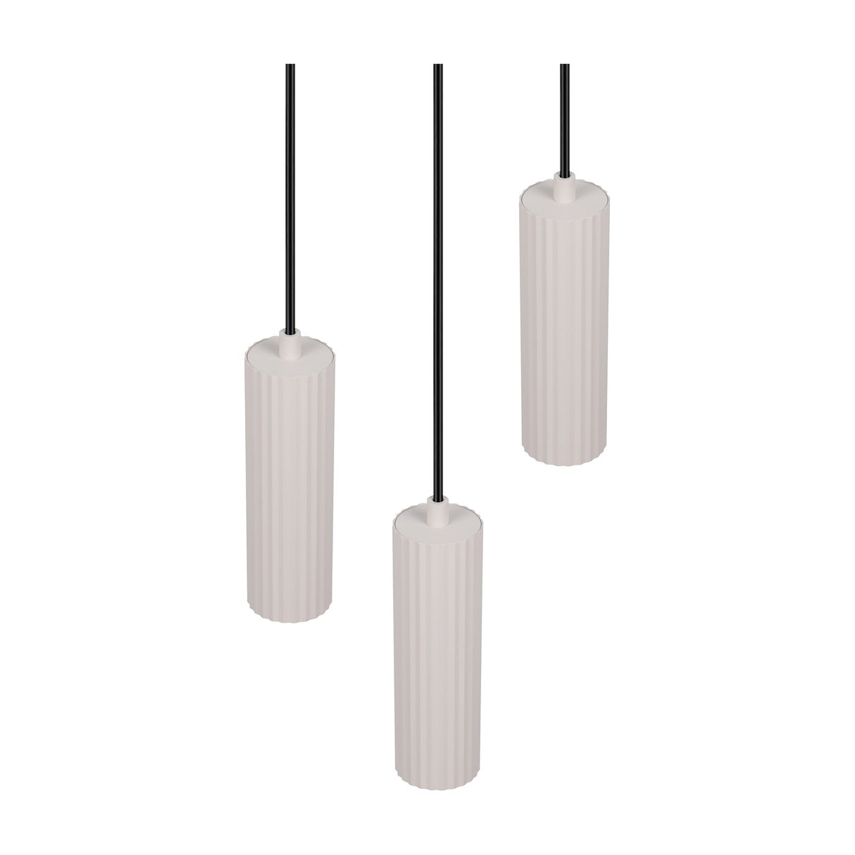 Soka 3 Light Chandelier – Warm Grey