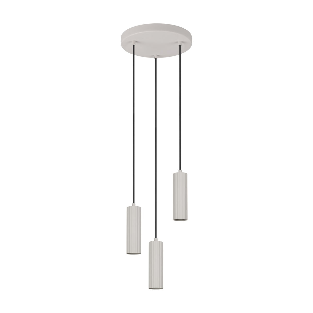 Soka 3 Light Chandelier – Warm Grey