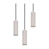 Soka 3 Light Chandelier – Warm Grey