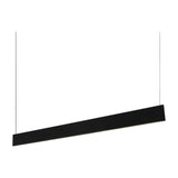 Steel Linear Pendant Light Accent 3000K 24W - Black