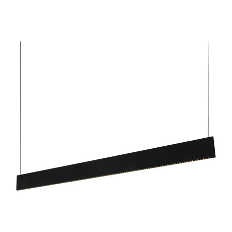 Steel Linear Pendant Light Accent 3000K 24W - Black