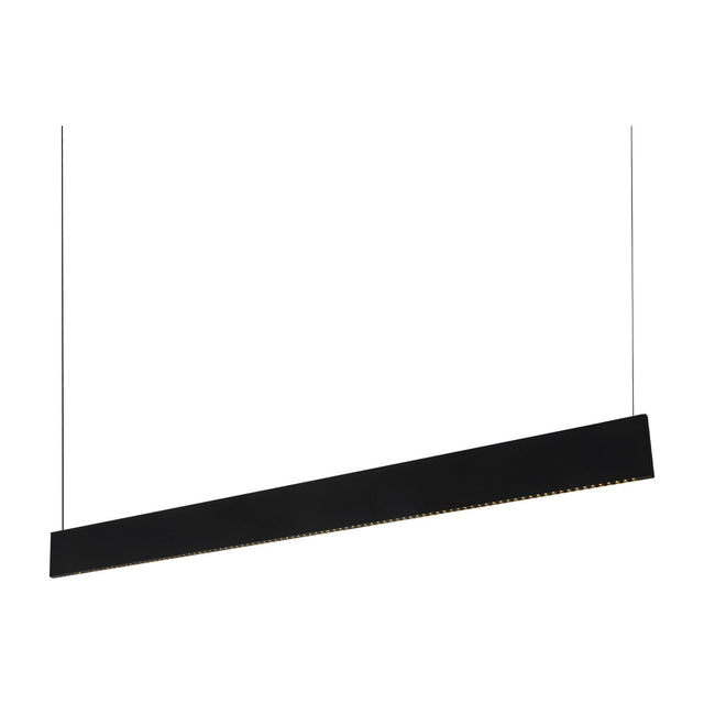Steel Linear Pendant Light Accent 3000K 24W - Black