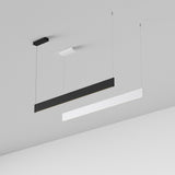 Steel Linear Pendant Light Accent 3000K 24W - White in situ