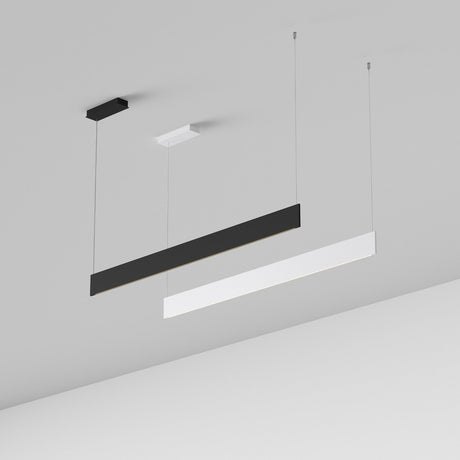 Steel Linear Pendant Light Accent 3000K 24W - White in situ