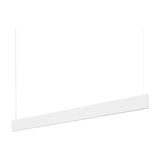 Steel Linear Pendant Light Accent 3000K 24W - White