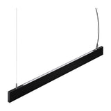 Steel Linear Pendant Light Up & Down Accent 4000K - Black
