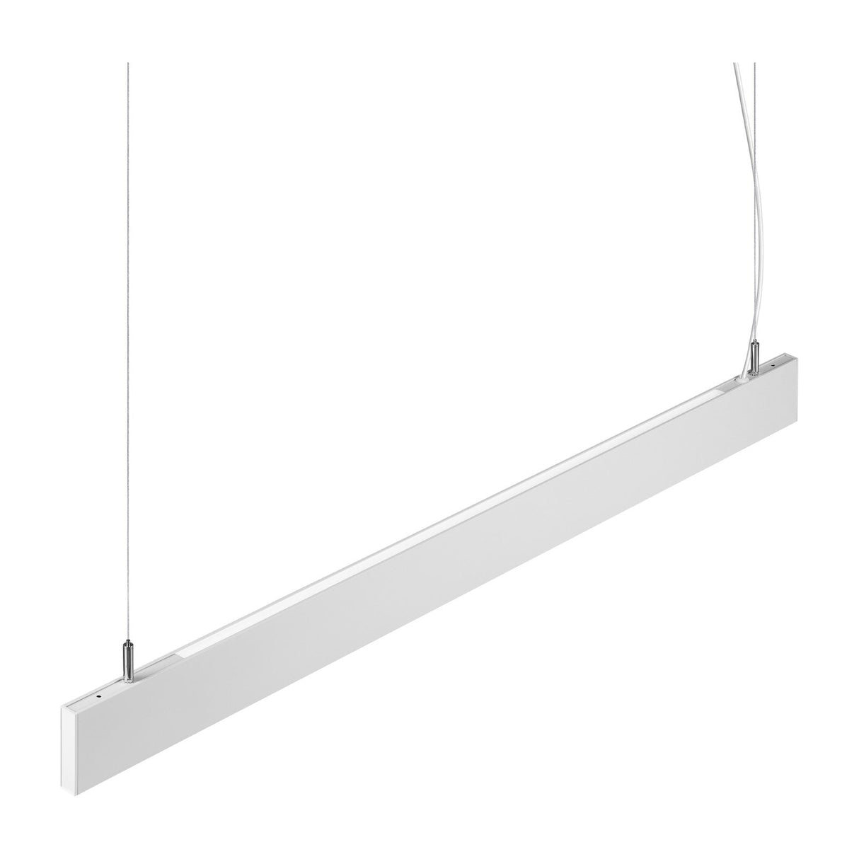 Steel Linear Pendant Light Up & Down Accent 4000K - White