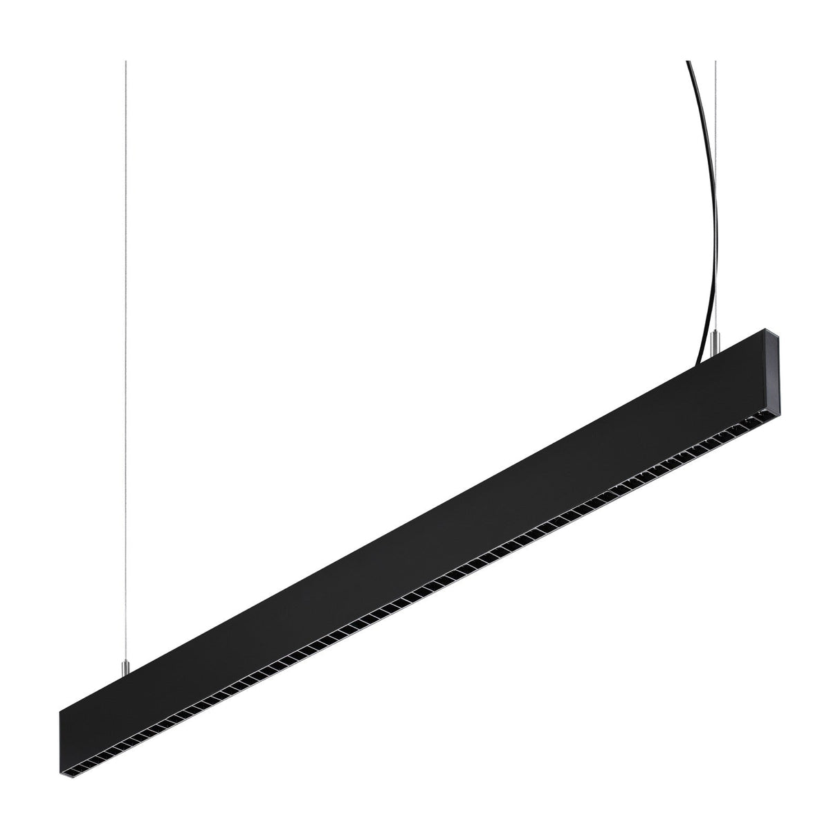 Steel Linear Pendant Light Accent 3000K 30W - Black