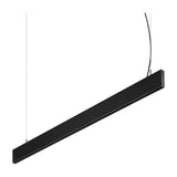 Steel Linear Pendant Light - Accent 4000K Black