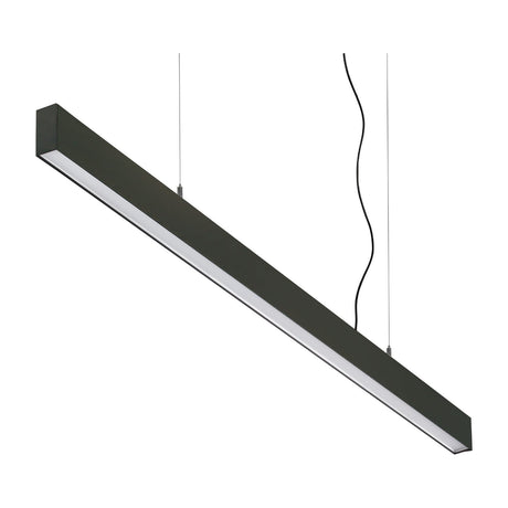 Office Linear Pendant Light 4000K - Black
