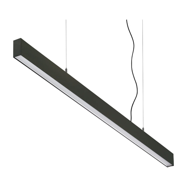 Office Linear Pendant Light 4000K - Black