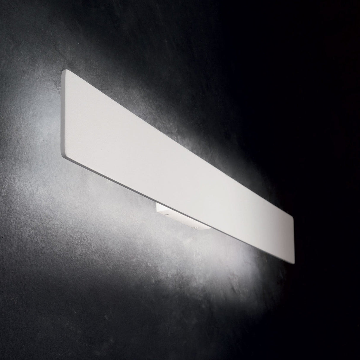 Zig Zag Square Wall Light 290mm - Black in situ