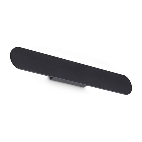 Zig Zag Round Wall Light 540mm - Black