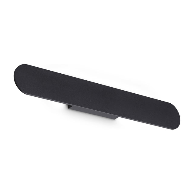 Zig Zag Round Wall Light 540mm - Black