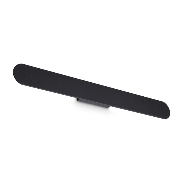 Zig Zag Round Wall Light 760mm - Black