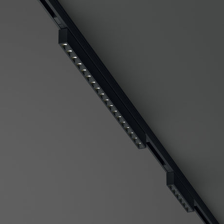 Deva Accent Linear Track Light 5W 4000K - Black in situ
