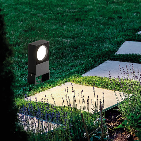 Sirio Bollard Light 300mm - Black in situ