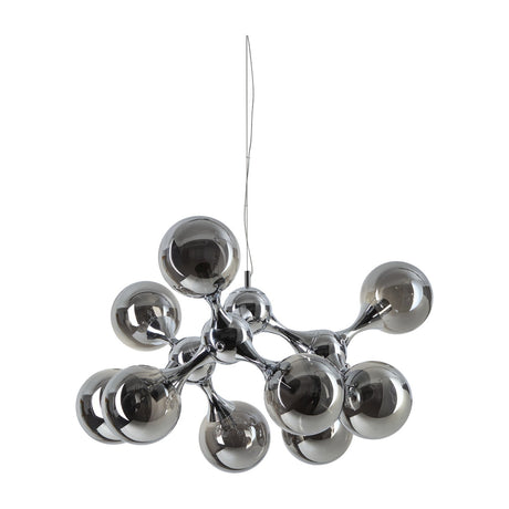 Nodi Chandelier - Chrome & Etched Glass (9 Light)