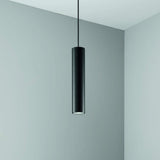 Deva Tube Track Pendant Light 6W 4000K - Black in situ