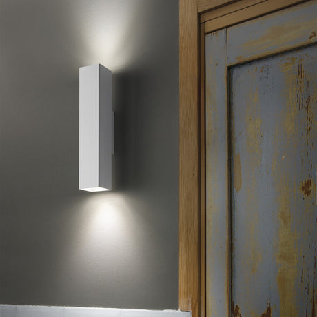 Look Square Wall Light - Brass in situ