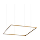 Oracle Slim Square Pendant Light 700mm 3000K - Brass